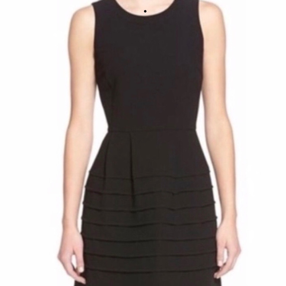 Madewell Black Midnight Fit & Flare Dress Size 4
